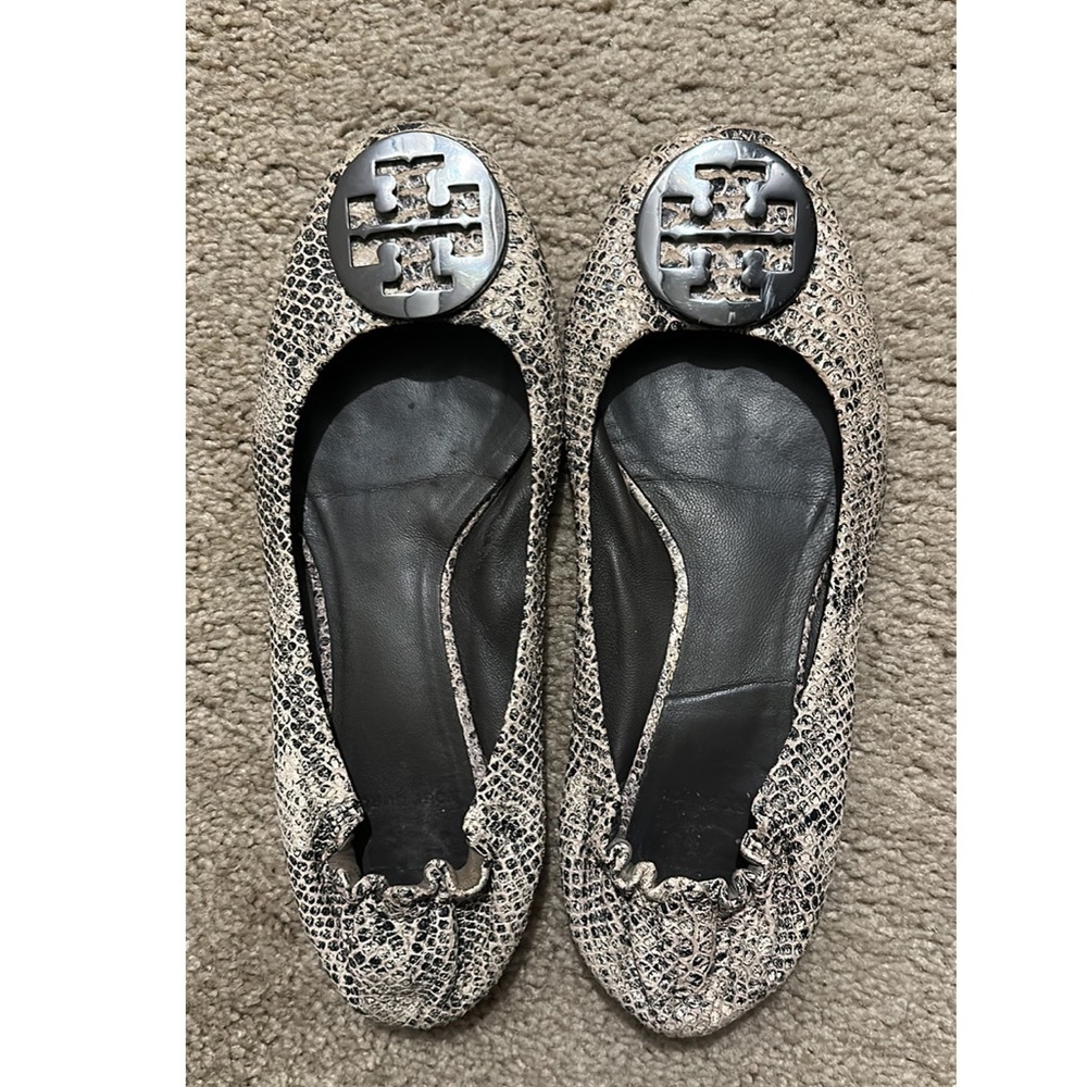 Tory Burch Snakeskin Flats